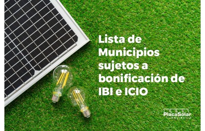 Bonificaciones IBI E ICIO para instalaciones fotovoltaicas